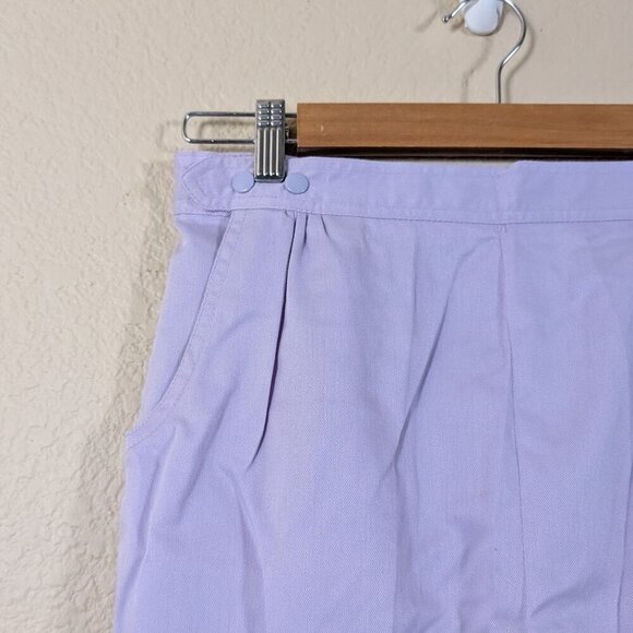 VTG 90s Lily's Of Beverly Hills Pastel Purple Dad 9" Shorts Modest Pockets sz 24 - Picture 2 of 9